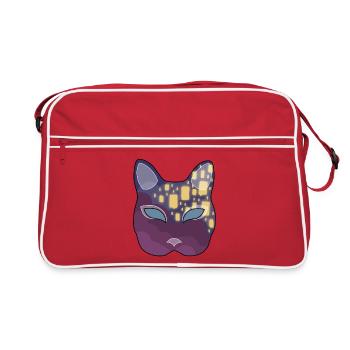 Lantern Neko Mask - Retro Bag - red/white - Front