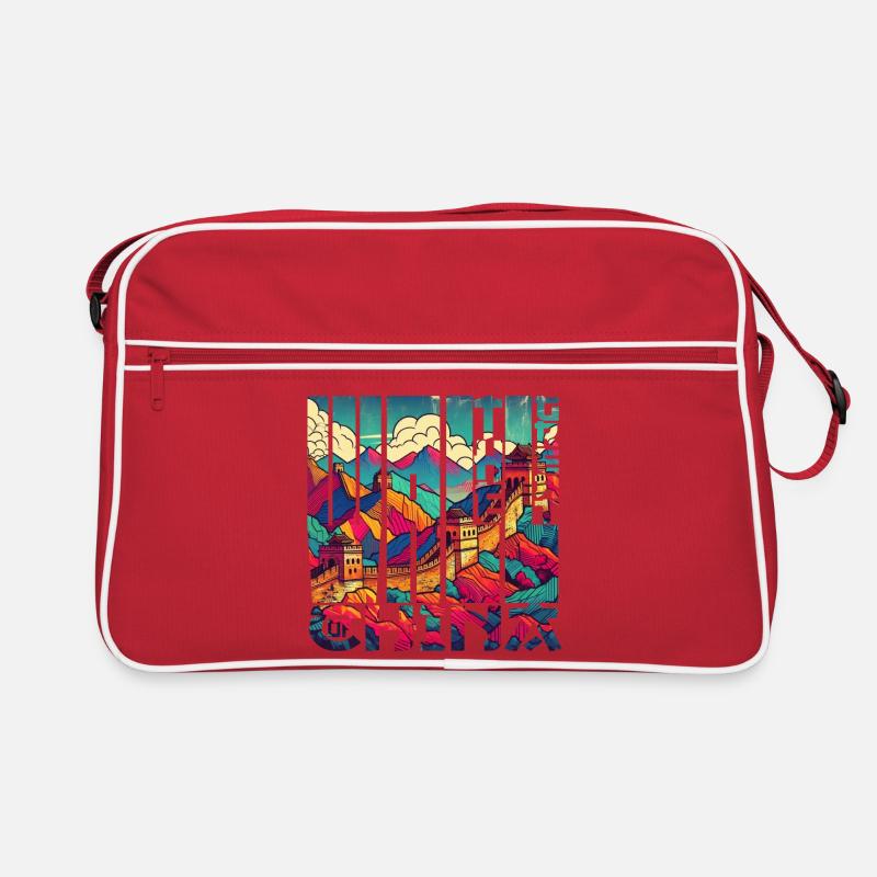 Die Chinesische Mauer Retro Tasche