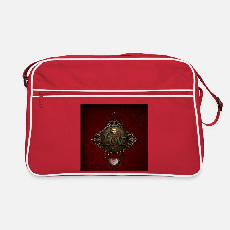 L’emblème de l’amour - Sac Retro - rouge/blanc