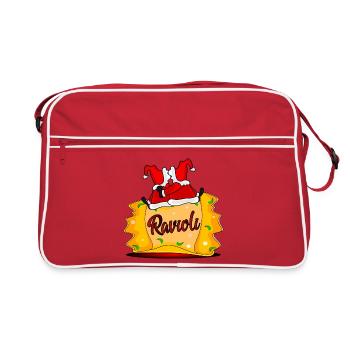 Santa Claus ravioli - Retro Bag - red/white - Front