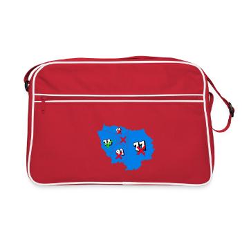 Région île de france - Sac Retro - rouge/blanc - Devant