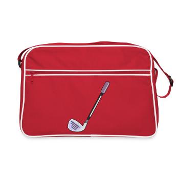 CLUBS DE GOLF JOUER AU GOLF - Sac Retro - rouge/blanc - Devant