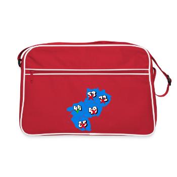 Région pays de la loire - Sac Retro - rouge/blanc - Devant