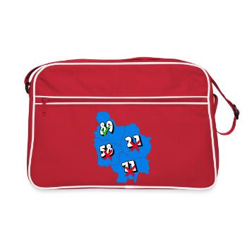 Région Bourgogne - Sac Retro - rouge/blanc - Devant