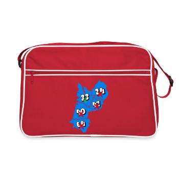 Région Aquitaine - Sac Retro - rouge/blanc - Devant
