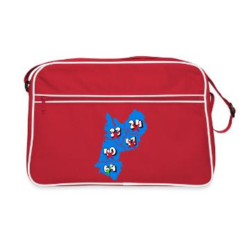 Région aquitaine - Sac Retro - rouge/blanc - Devant