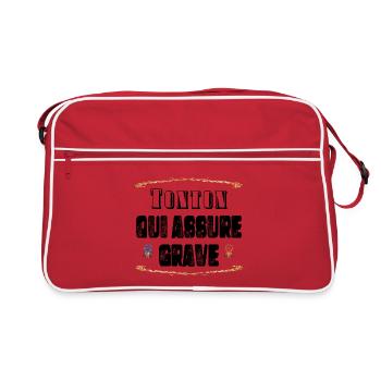 Tonton Qui Assure Grave - Sac Retro - rouge/blanc - Devant