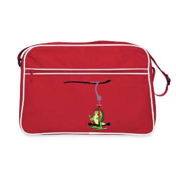 REMONTÉE MÉCANIQUE ENFANTS SKI DINOSAURE - Sac Retro - rouge/blanc - Devant