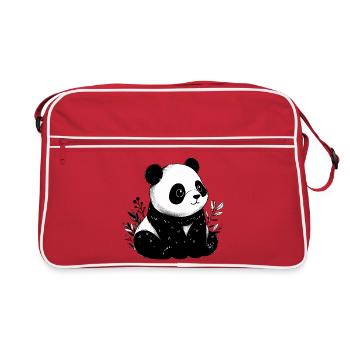 Panda - Retro Bag - red/white - Front