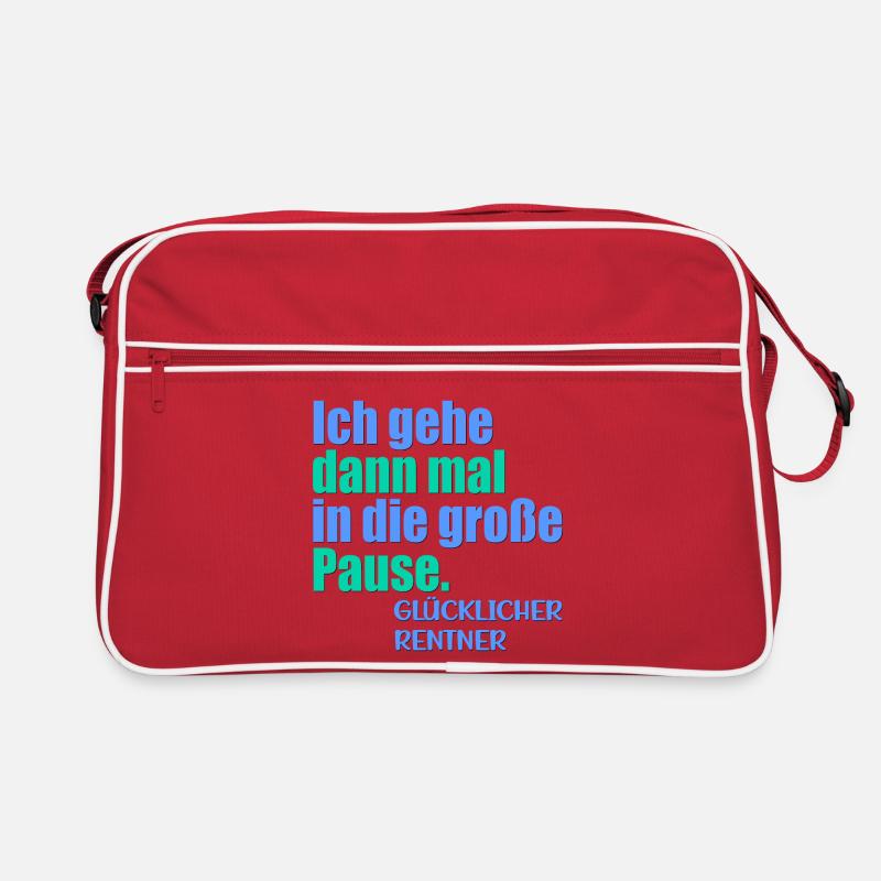 GLÜCKLICHER RENTNER RENTE Retro Tasche