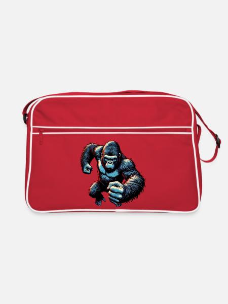 Gorilla - Retro Bag - red/white - Front