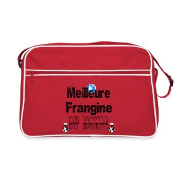 Meilleure Frangine du Monde - Sac Retro - rouge/blanc - Devant