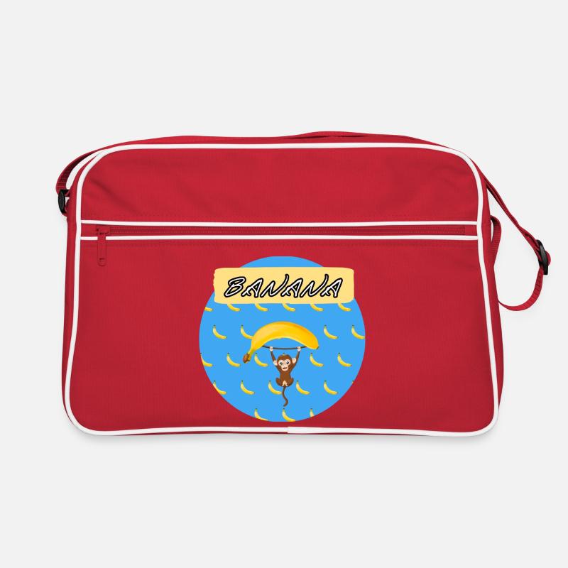 banana äffchen Retro Tasche