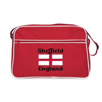 Sheffield English - Stylish prints - Retro Bag - red/white - Front