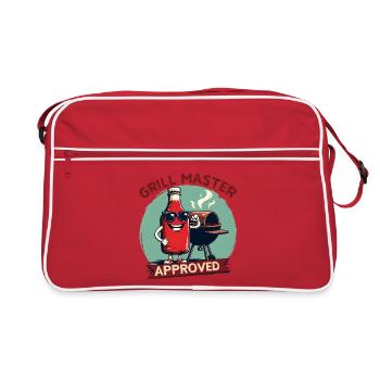 Approuvé par Grill Master - Sac Retro - rouge/blanc - Devant