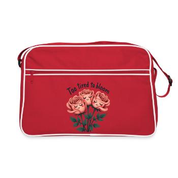 Trop fatigué pour fleurir - Sac Retro - rouge/blanc - Devant