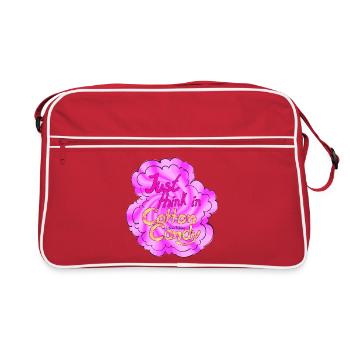 Cotton Candy Thinking swirl - Retro Bag - red/white - Front