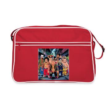 Gang de Voyous des Rues - Style Manga 2 - Sac Retro - rouge/blanc - Devant