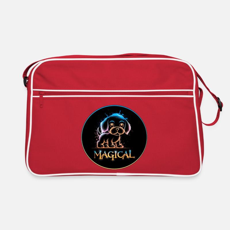 Magisches Hündchen Retro Tasche
