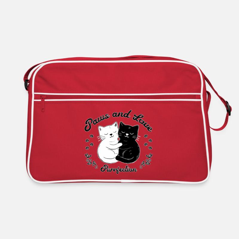 Pfoten & Liebe – Einfach Schnurrfekt Retro Tasche