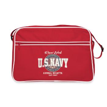 Design U.S. Navy Annapolis Regatta - Retro Bag - red/white - Front