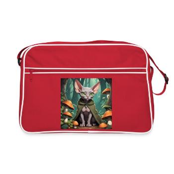 Goblin Sphynx - Retro Bag - red/white - Front
