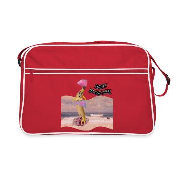Canary Islands - Melodic sound at the rushing sea - Retro Bag - red/white - Front