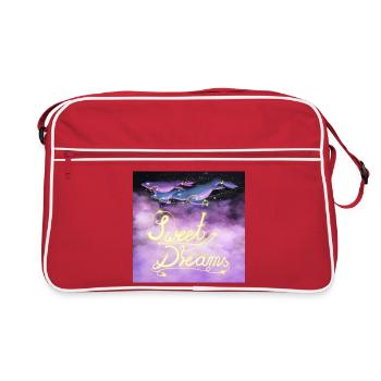 Sweet Dreams Space-Whale - Retro Bag - red/white - Front