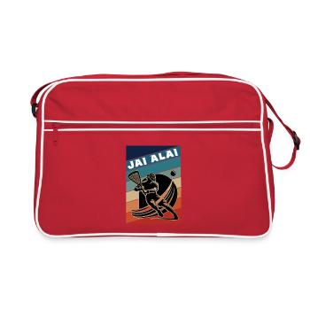 Retro Jai Alai – Élégance et Vitesse - Sac Retro - rouge/blanc - Devant