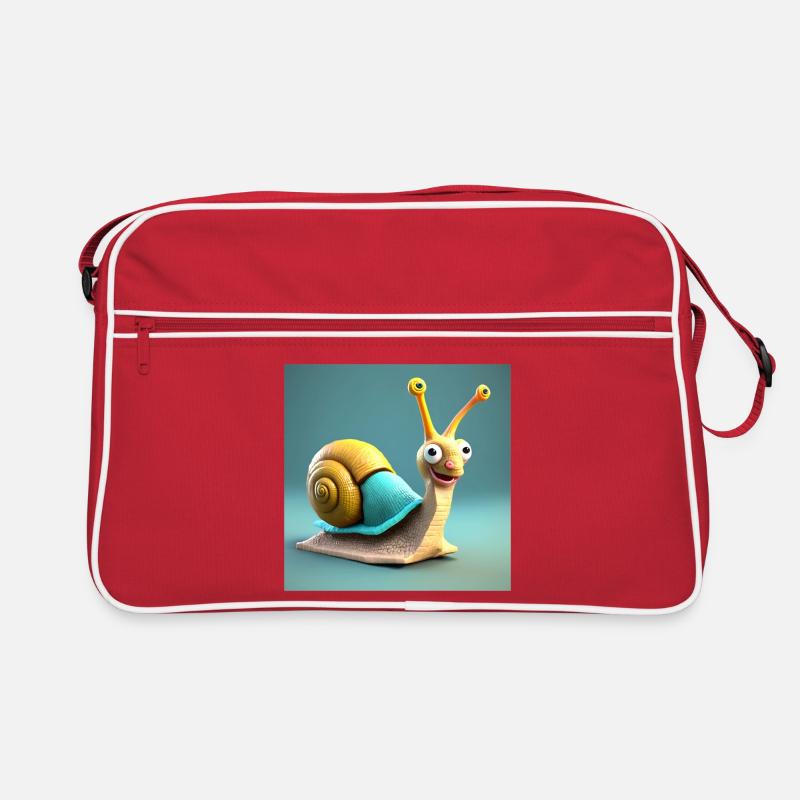 snail, slug, shell Retro Bag