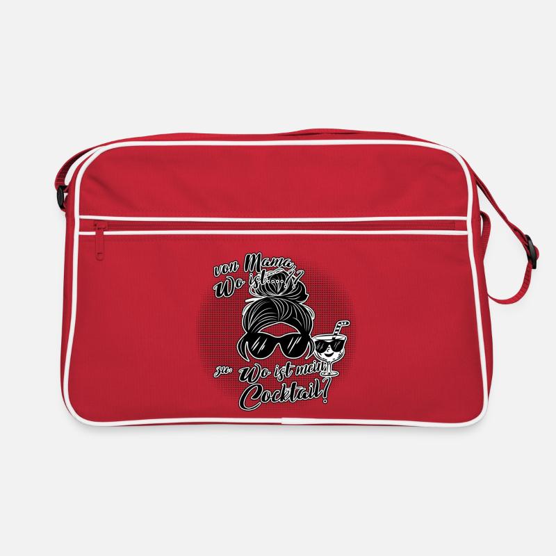Von Mama-Modus zu Cocktail-Zeit. Retro Tasche