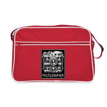 Appareil photo vintage - Sac Retro - rouge/blanc - Devant