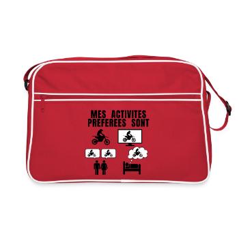MOTOCROSS PASSION - Retro Bag - red/white - Front