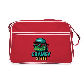 Chamey Style Crocodile Streetwear - Retro Bag - red/white - Front