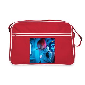 Space Soldier with a cigar - Retro Bag - red/white - Front