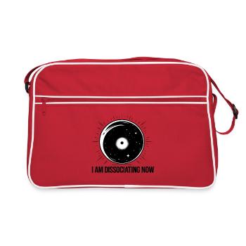 I am Dissociating Now - Retro Tasche - Rot/Weiß - Vorne