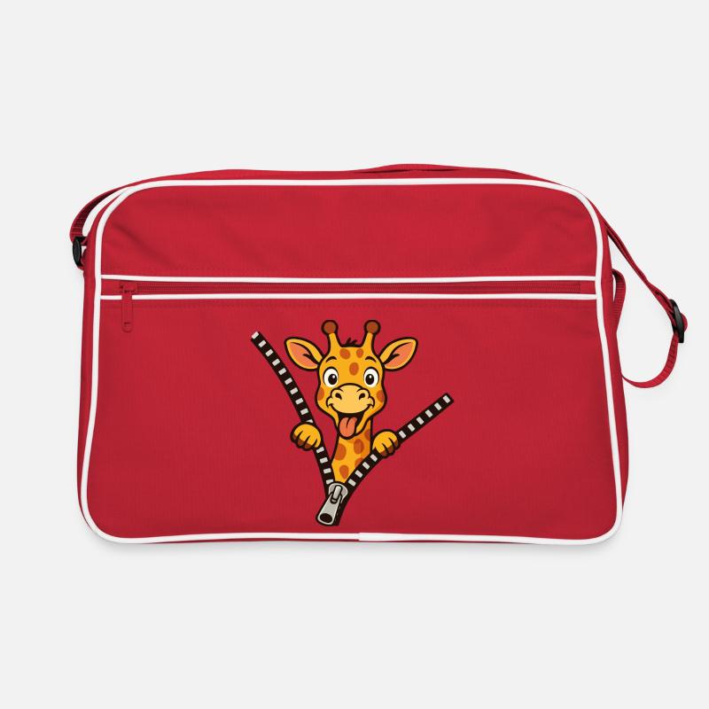 Freche Giraffe Retro Tasche