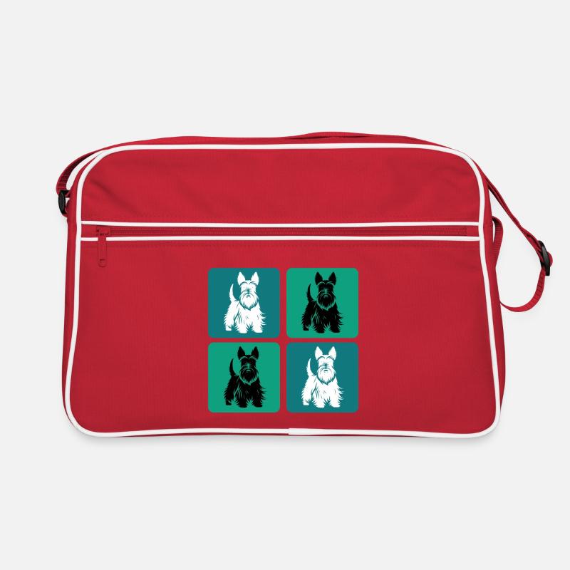 Scottish Terrier Vintage Design Retro Bag