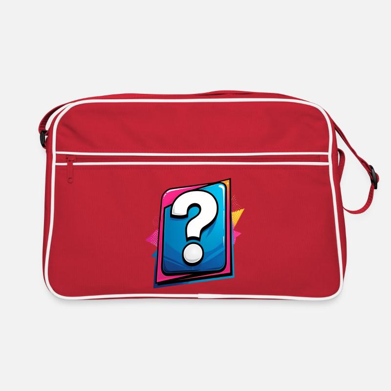 Fragezeichen Retro Tasche