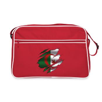 Algeria Flag - Algeria - Torn Flag - Retro Bag - red/white - Front