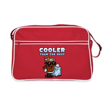 Cola-figur med is og solbriller - Retro Bag - red/white - Front