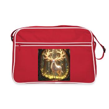 Animal Totem Cerf de Jour - Sac Retro - rouge/blanc - Devant