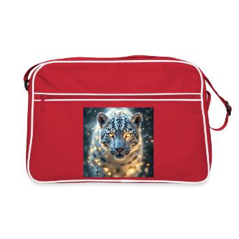 Animal Totem Léopard Blanc - Sac Retro - rouge/blanc - Devant