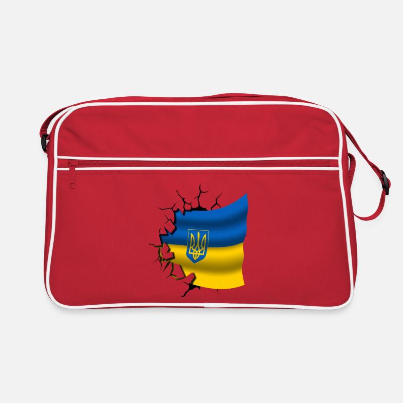 Drapeau de l’Ukraine - Ukraine - Drapeau Broken Design Sac Retro
