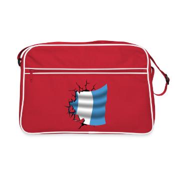 Flag of Guatemala - Guatemala - Flag Broken Des - Retro Bag - red/white - Front