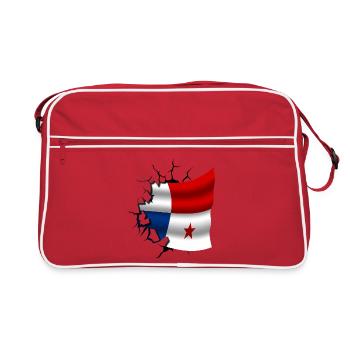 Flag of Panama - Panama - Flag Broken Design - Retro Bag - red/white - Front
