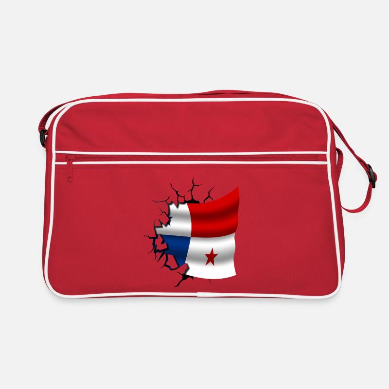 Drapeau du Panama - Panama - Drapeau Broken Design Sac Retro