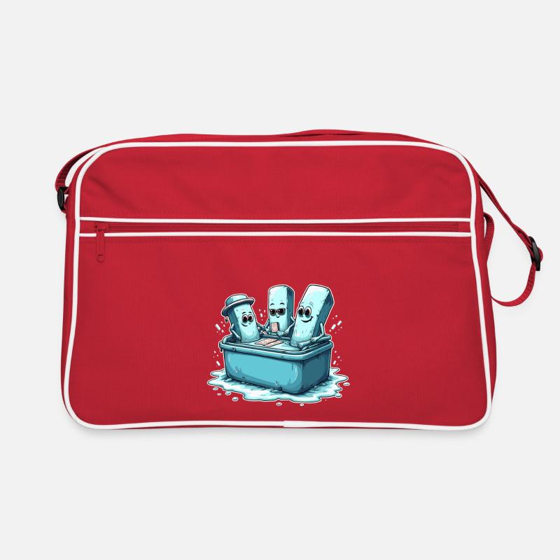 Icecube Lolly Pool Party Design Retro Tasche