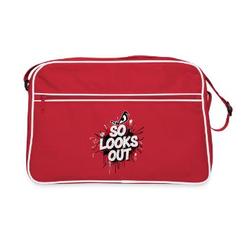 So looks out - Retro Tasche - Rot/Weiß - Vorne