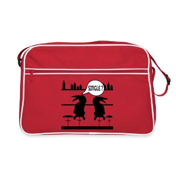 DRÔLE DE LAPIN UNIQUE - Sac Retro - rouge/blanc - Devant